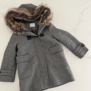 Zara Girls Coat Gray Size 9